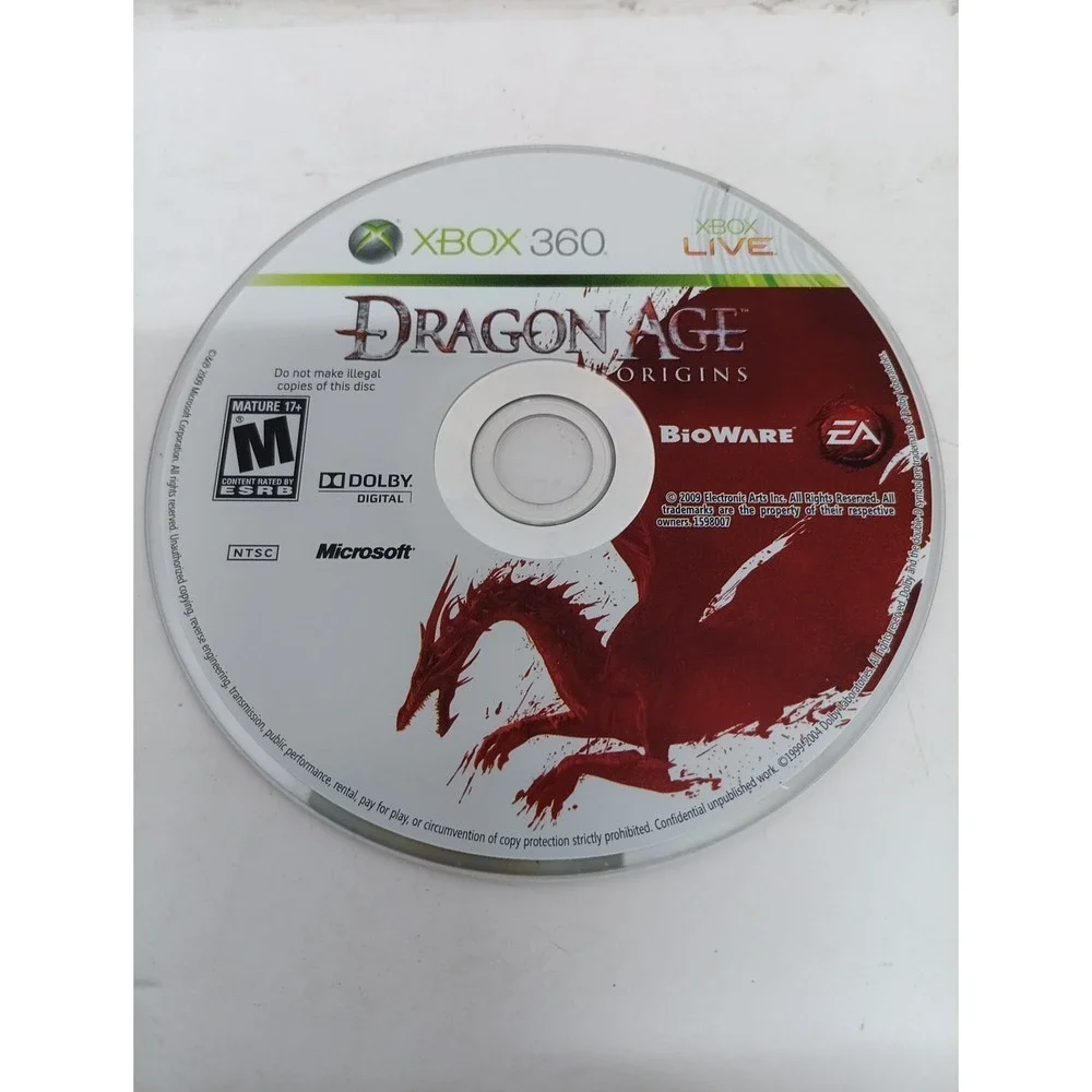 Xbox 360 Dragon Age Origins DISC ONLY